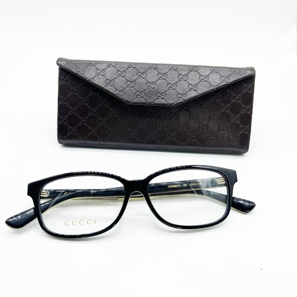 Gucci Eyeglasses GG0386OA 001 53mm Black / Demo Lens